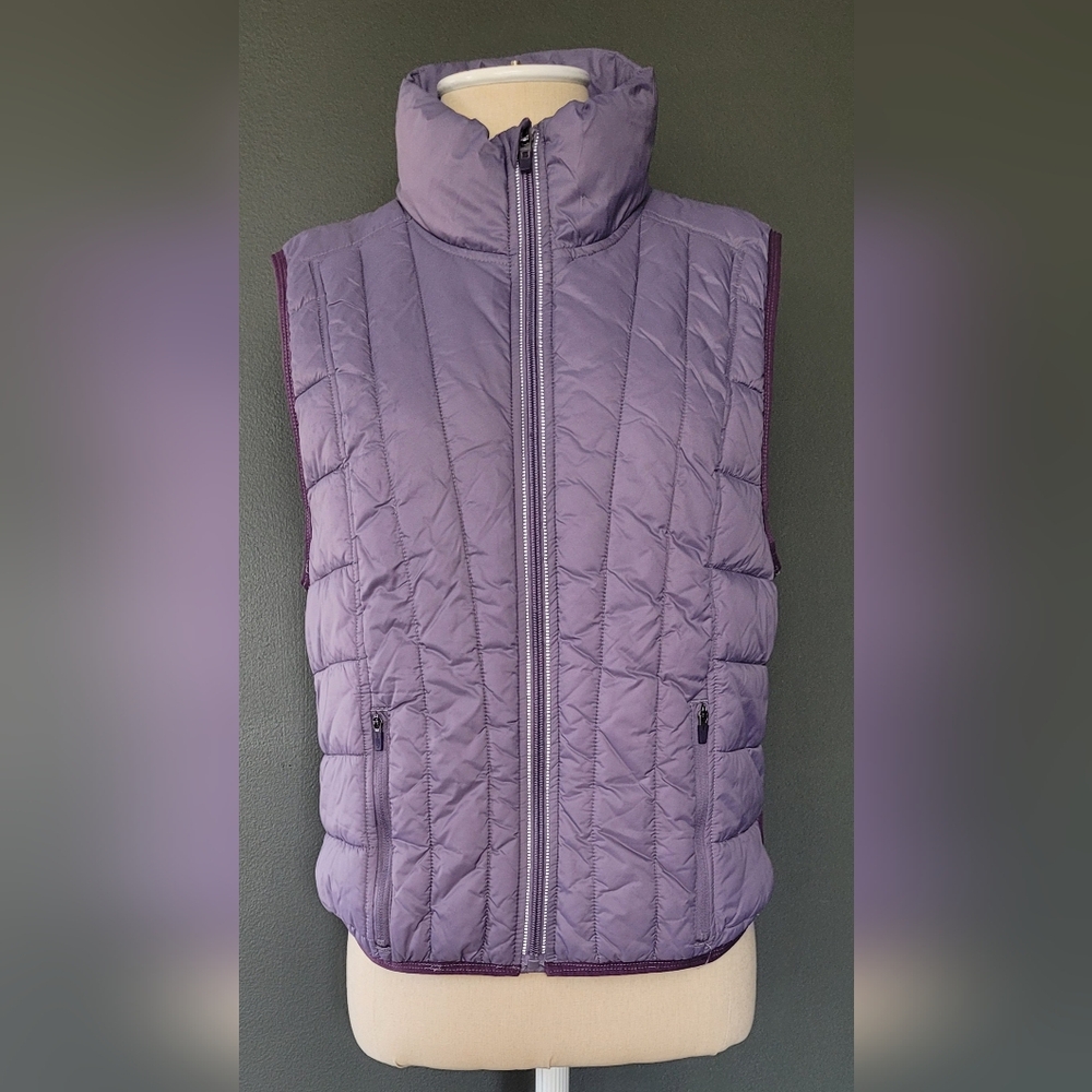 Free People Movement  ' Run This Puffer Vest' In Purple Daze. Size: L.